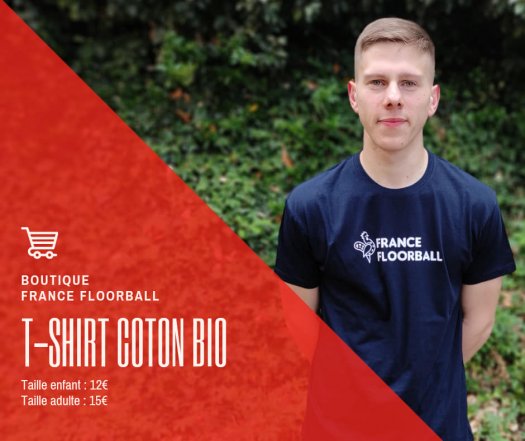 T-shirt Coton Bio Bleu